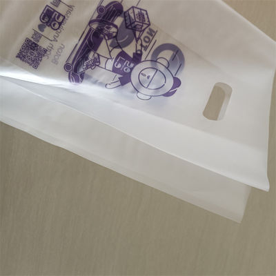 透明ハンドルバッグ Hdpe プラスチックバッグ 切断式ポリバッグ ODM/OEM 印刷 ショッピングバッグ