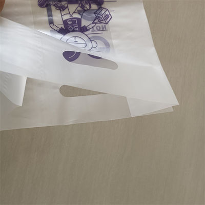 透明ハンドルバッグ Hdpe プラスチックバッグ 切断式ポリバッグ ODM/OEM 印刷 ショッピングバッグ