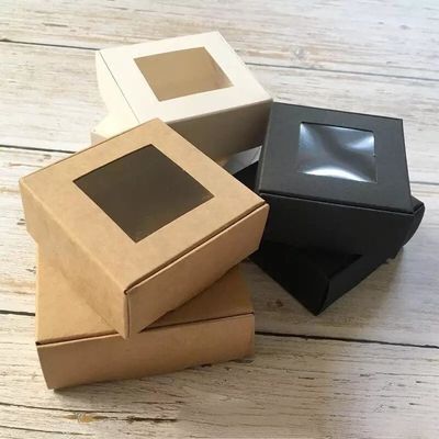 スクウェア 透明 クラフト 紙 アクセサリー ホワイト カード プレゼント 直接 熱スタンプ