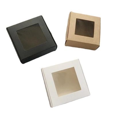 スクウェア 透明 クラフト 紙 アクセサリー ホワイト カード プレゼント 直接 熱スタンプ