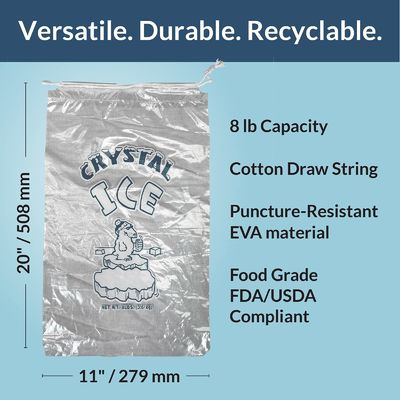 冷蔵庫 プラスチック アイスキューブ プラスチックバッグ カスタマイズ 耐久性 再利用性 商品 10ポンド バッグ