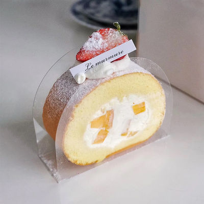 食品レベルのPETフィルム素材 透明パンのケーキボックス 小型結婚式菓子