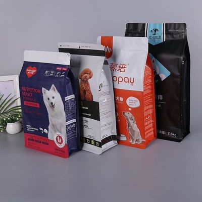 カスタマイズされたカラー8面シール アルミホイル ペットフードパッケージングバッグ クッキー