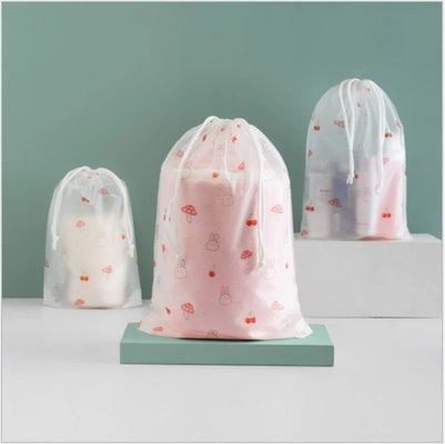 衣類用ポリストリングバッグ EVA フロストプラスチックストリングバッグ カスタムロゴ