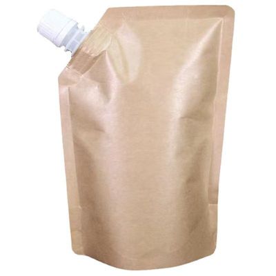 クリームのためのスタンドアップスプートポーチ 化粧品液体クラフト紙 プラスチックラミネート材料