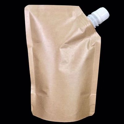 クリームのためのスタンドアップスプートポーチ 化粧品液体クラフト紙 プラスチックラミネート材料