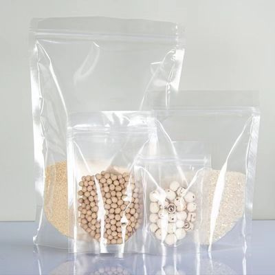 透明食品包装 ペットプラスチック スタンドアップポック アセプティックロゴ