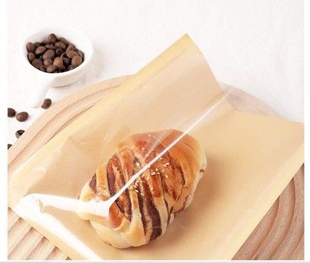 クラフト紙 パンとスナック 密封 油性紙 サンドイッチ トースト 焼き包装 バッグ 2023