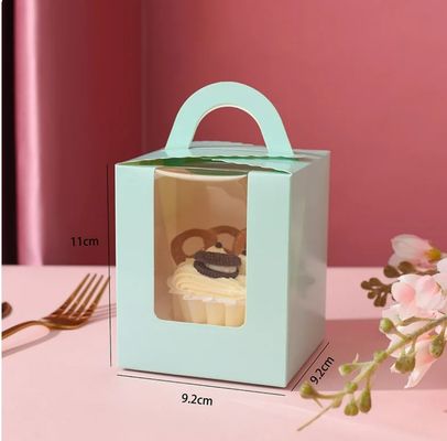 紙ボードのプレゼントのための四角形のパッケージボックス スポット 4/6 インチハンドホールバースデーケーキボックス