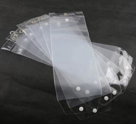 透明なPvcバッグ ヘアエクステンション ロゴ付きプラスチックパッケージ化粧品用にカスタマイズされた