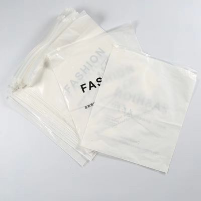 プリントされたPE白底透明複合物 防滑プラスチックバッグ
