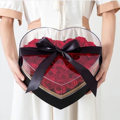 バレンタインデーと母親の日 プレゼント 硬い箱付き オーダーメイド 心形の花箱