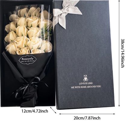 カスタマイズされたカラーパッケージングボックス バレンタインデーのための紙の贈り物 華麗な花のパッケージング