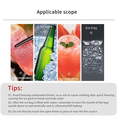 PE素材構造 透明 オーダーメイド 使い捨てのアイスキューブ プラスチック包装袋