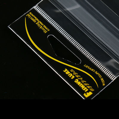 透明なヘッダーカード セルロファンの自己貼着型 釣りハグ用のOPPバッグ