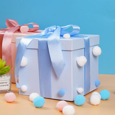 オーダーメイドエンド ブティック 誕生日 クリスマスのためのリボン蓋付き 高級紙のギフトボックス