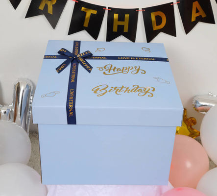 オーダーメイドエンド ブティック 誕生日 クリスマスのためのリボン蓋付き 高級紙のギフトボックス