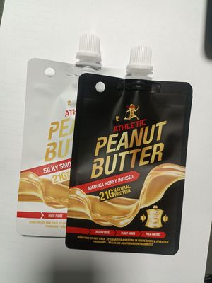 トマトソースの包装 スプウットポーチ CPE PET VA PE素材とアルミニウムラミネートフィルム