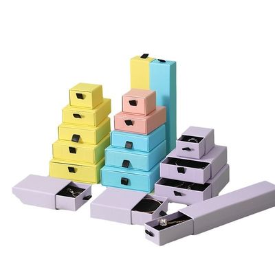 オーダーメイド ロゴサイズ リボンコード付き 高級 スライディングボックス 宝石 ギフトボックス セット ドラワーボックス