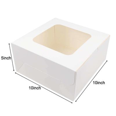 白紙パン箱と窓 方形紙箱 使い捨てケーキ箱