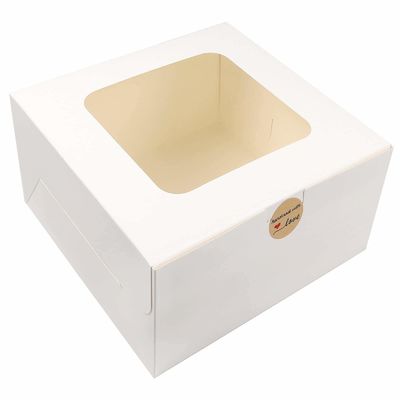 白紙パン箱と窓 方形紙箱 使い捨てケーキ箱