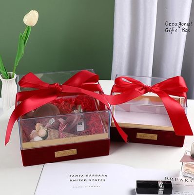 紙のプレゼント包装箱 キャンドル オーダーメイド ロゴ 高級 透明 アクリル 収納箱