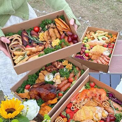 カスタマイズされた食用食品 25*36*8cm 化学パルスとカスタム印刷