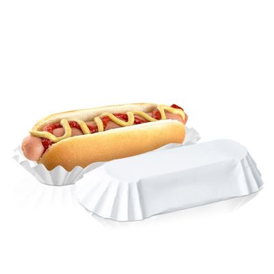 6インチ食品のための使い捨てパック ホワイトフルートサンドイッチ ハンバーガーとアセプティックボックスでより多くの