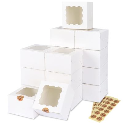 カスタマイズされたカラー 10x10x10 デザートとペーストリーを包装するための四角ケーキボックス