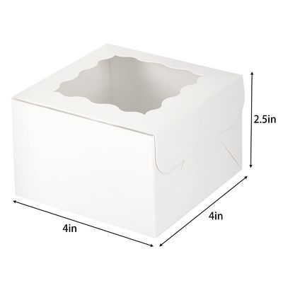 カスタマイズされたカラー 10x10x10 デザートとペーストリーを包装するための四角ケーキボックス