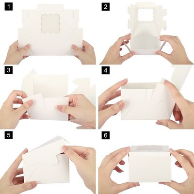 カスタマイズされたカラー 10x10x10 デザートとペーストリーを包装するための四角ケーキボックス