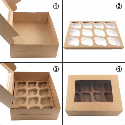 12×12×12 カプセル カプセル カップケーキ パッケージ カップケーキ 透明窓