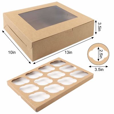 12×12×12 カプセル カプセル カップケーキ パッケージ カップケーキ 透明窓