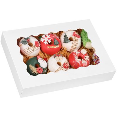 クライアウィンドウのカスタムサイズカップケーキボックス 12x12x12