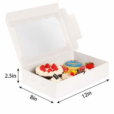 クライアウィンドウのカスタムサイズカップケーキボックス 12x12x12