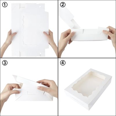 クライアウィンドウのカスタムサイズカップケーキボックス 12x12x12