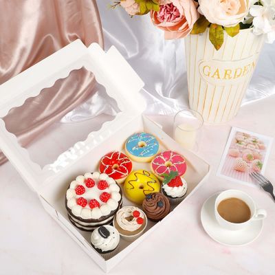 クライアウィンドウのカスタムサイズカップケーキボックス 12x12x12