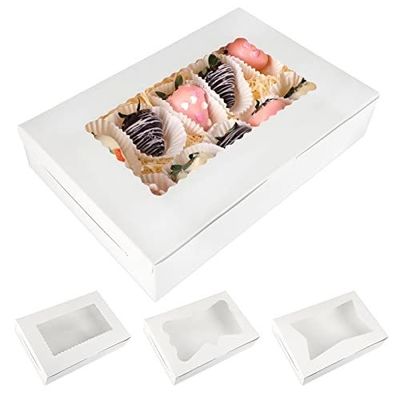 クライアウィンドウのカスタムサイズカップケーキボックス 12x12x12