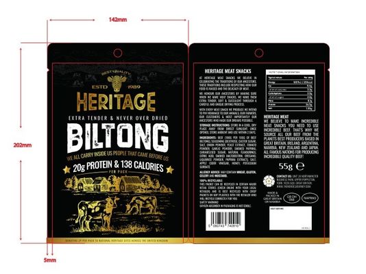 1.5kg 牛肉 ペットフード ザッパーとPETPA アルミホイールCPP素材のガセット包装袋
