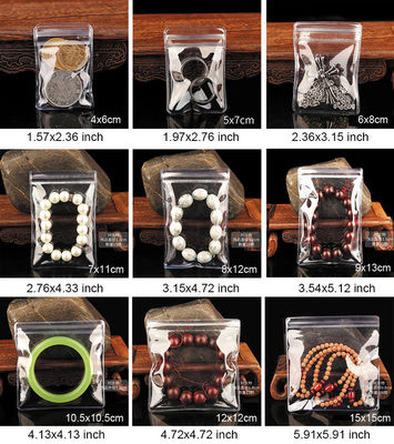 シッパートップシール オーダーメイドロゴ付き 小宝石袋 厚い透明なプラスチック耳袋