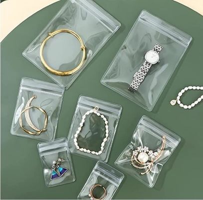 オーダーメイド プリント ロゴ プラスチック ゼッパー 鍵袋 宝石 袋 ネックレス ゼッパー バッグ