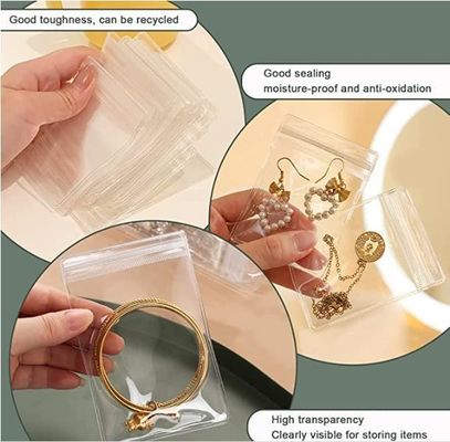 オーダーメイド プリント ロゴ プラスチック ゼッパー 鍵袋 宝石 袋 ネックレス ゼッパー バッグ