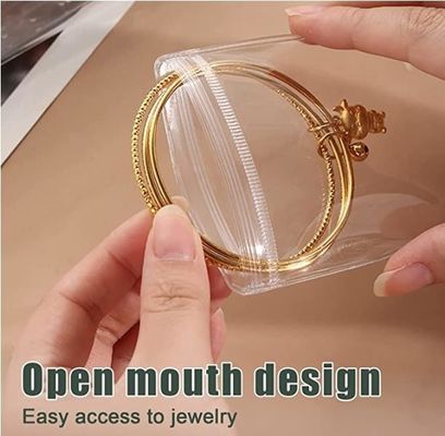 オーダーメイド プリント ロゴ プラスチック ゼッパー 鍵袋 宝石 袋 ネックレス ゼッパー バッグ