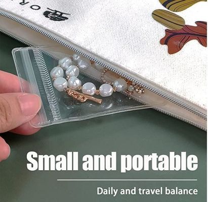 オーダーメイド プリント ロゴ プラスチック ゼッパー 鍵袋 宝石 袋 ネックレス ゼッパー バッグ