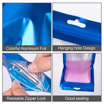 カスタムロゴケース オップ クリアパッケージ 層状プラスチック袋 化粧品用の再閉袋
